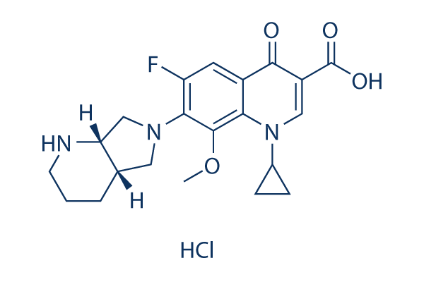 Moxifloxacin (BAY12-8039) HCl化学構造