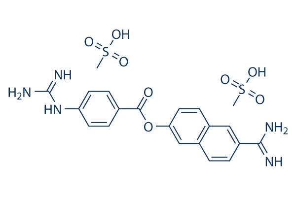 Nafamostat mesilate (FUT-175)化学構造