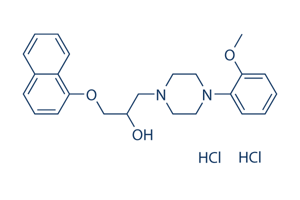 Naftopidil DiHCl化学構造