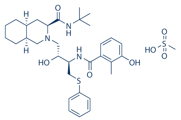 Nelfinavir (AG 1343) Mesylate化学構造