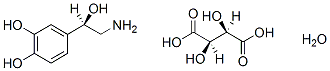 Noradrenaline bitartrate monohydrate化学構造