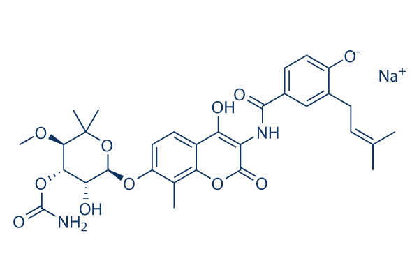 Novobiocin Sodium (NSC 2382)化学構造
