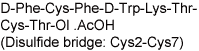 Octreotide (SMS 201-995) acetate化学構造