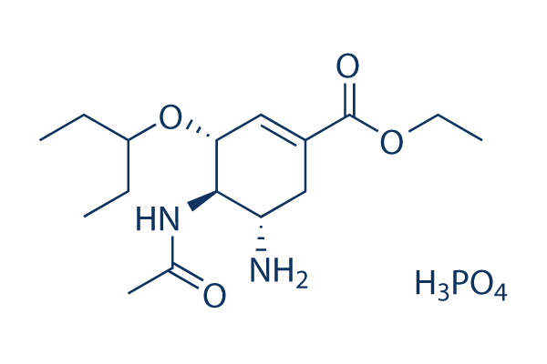 Oseltamivir Phosphate 化学構造