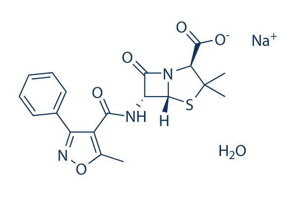Oxacillin sodium monohydrate化学構造