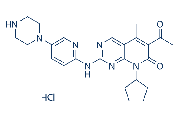 Palbociclib (PD-0332991) HCl化学構造