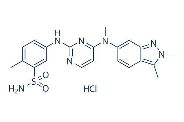Pazopanib HCl化学構造