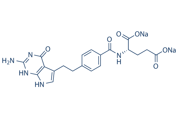 Pemetrexed (LY-231514) disodium化学構造