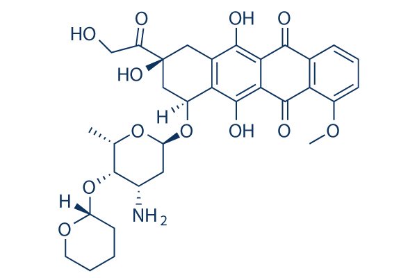 Pirarubicin化学構造