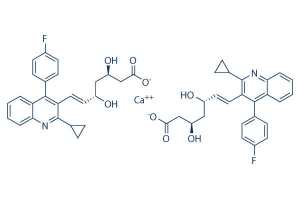 Pitavastatin (NK-104) calcium化学構造