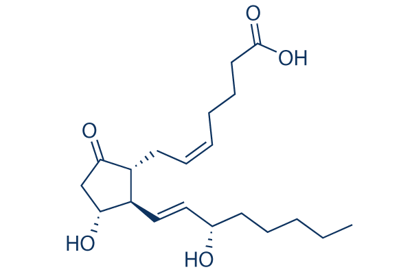 Prostaglandin E2 (PGE2)化学構造