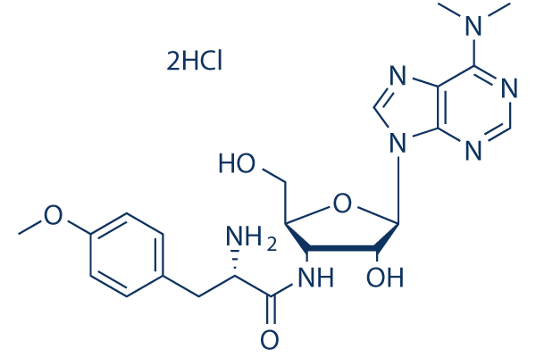 Puromycin (CL13900) 2HCl化学構造