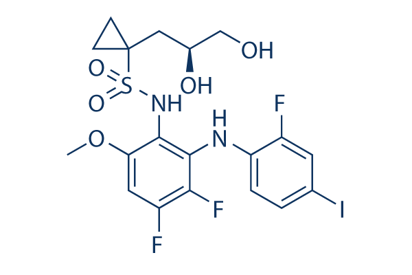 Refametinib (RDEA119)化学構造