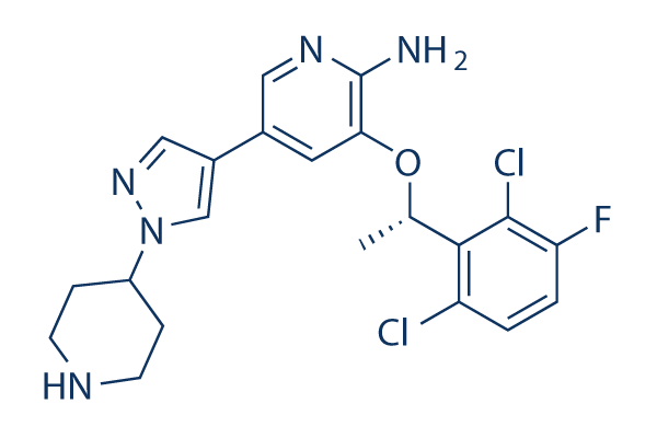 (S)-crizotinib化学構造