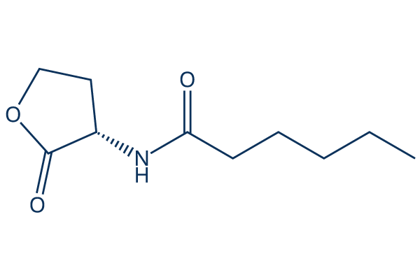 N-hexanoyl-L-Homoserine lactone化学構造