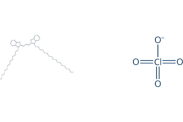 3,3'-Dioctadecyloxacarbocyanine perchlorate化学構造