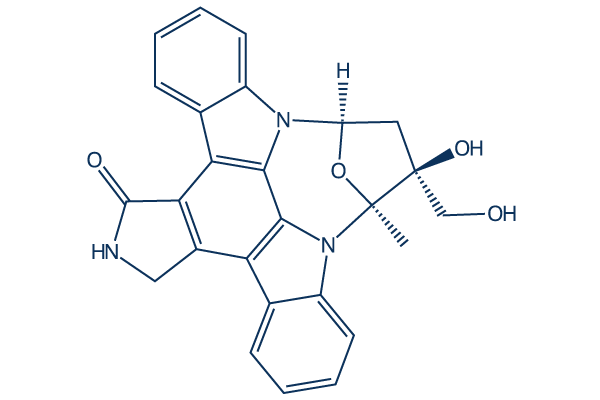 Lestaurtinib化学構造