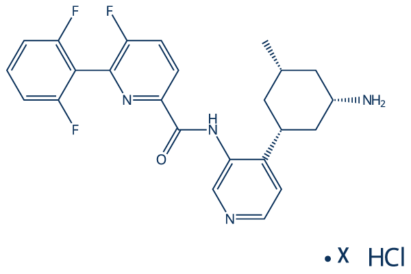 PIM447 (LGH447) Hydrochloride化学構造