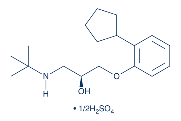 Penbutolol Sulfate化学構造