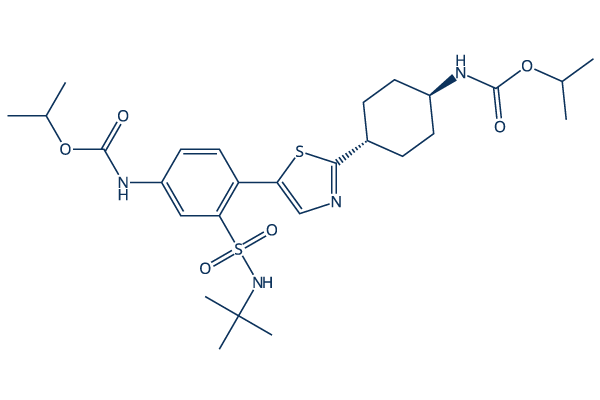 Emzadirib化学構造