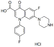 Sarafloxacin HCl化学構造