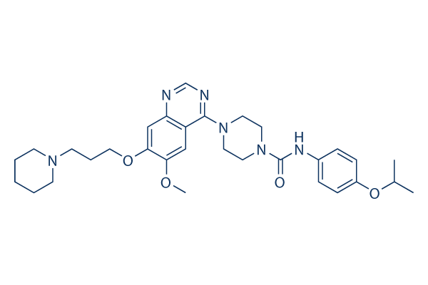 Tandutinib (MLN518)化学構造