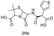 Ticarcillin sodium化学構造