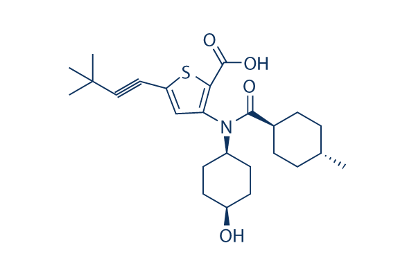 Lomibuvir (VX-222)化学構造