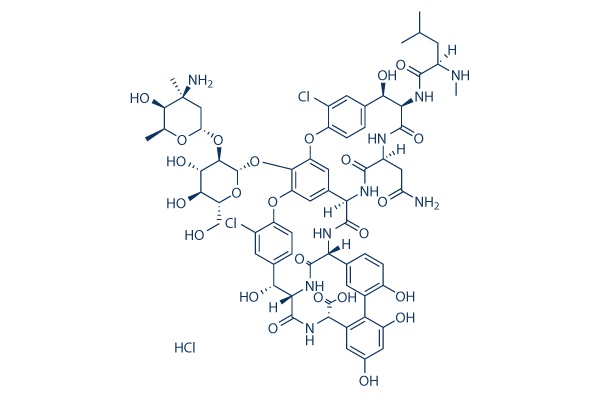 Vancomycin HCl 化学構造