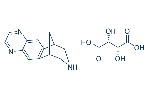 Varenicline Tartrate (CP 526555-18)化学構造