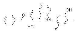 ZM 323881 HCl化学構造