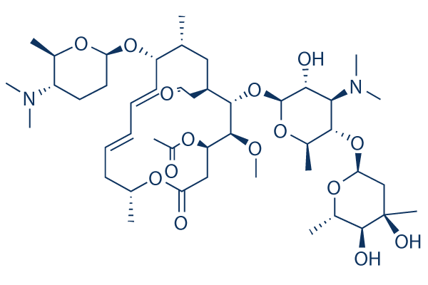 Acetylspiramycin (ASPM)化学構造
