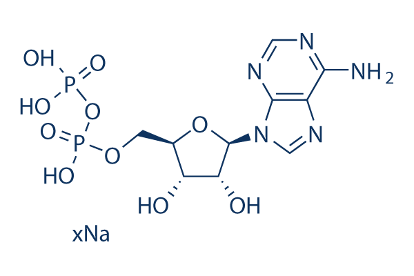 Adenosine 5′-diphosphate sodium salt化学構造