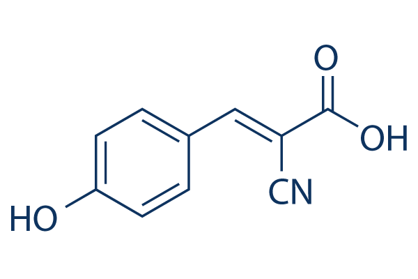 α-cyano-4-hydroxycinnamic acid(α-CHCA)化学構造