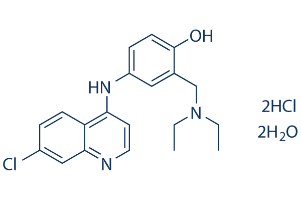Amodiaquine dihydrochloride dihydrate化学構造