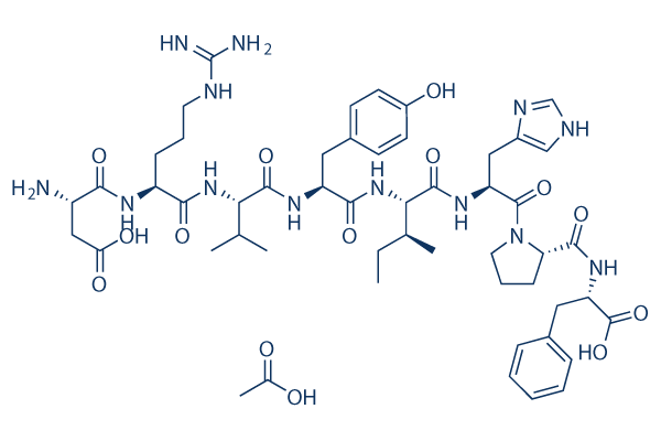 Angiotensin II human Acetate化学構造