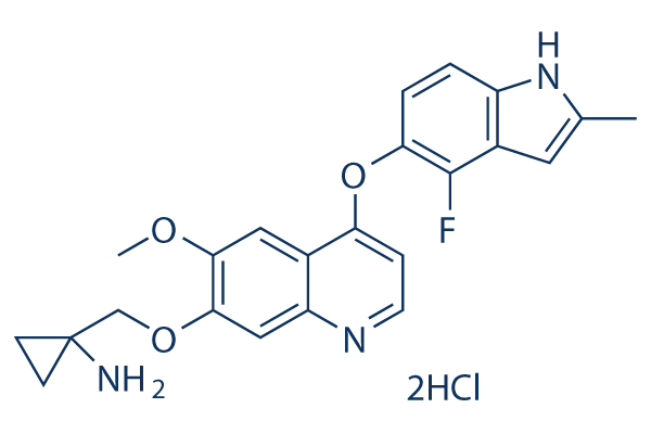 Anlotinib (AL3818) dihydrochloride化学構造