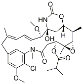 Ansamitocin p-3 (Maytansinol isobutyrate, NSC292222)化学構造