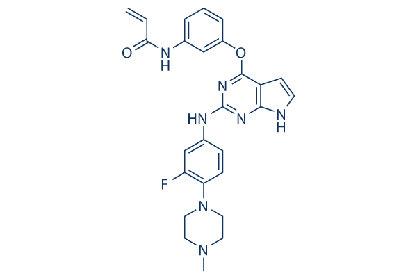 Avitinib (Abivertinib)化学構造