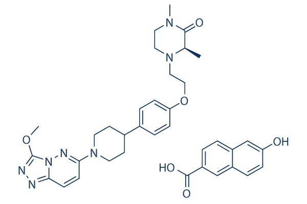 AZD5153 6-hydroxy-2-naphthoic acid化学構造