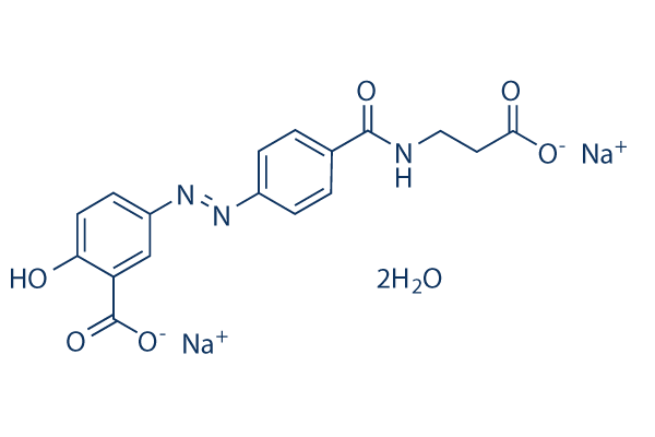 Balsalazide disodium化学構造