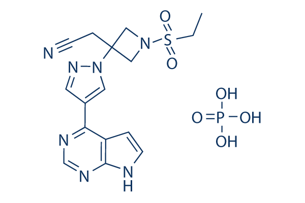 Baricitinib phosphate化学構造