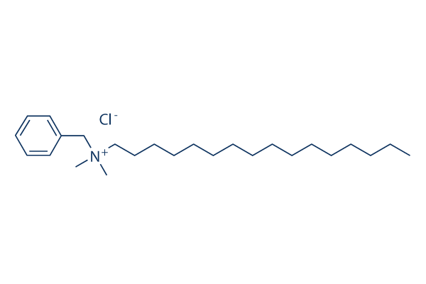 Benzyldimethylhexadecylammonium chloride化学構造