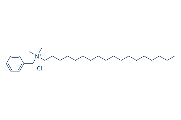 Benzyldimethylstearylammonium Chloride Hydrate化学構造