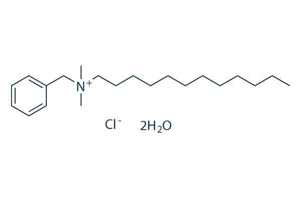 Benzyldodecyldimethylammonium Chloride Dihydrate化学構造