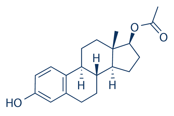 β-Estradiol 17-Acetate化学構造