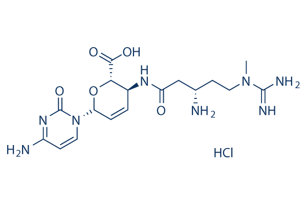 Blasticidin S HCl化学構造