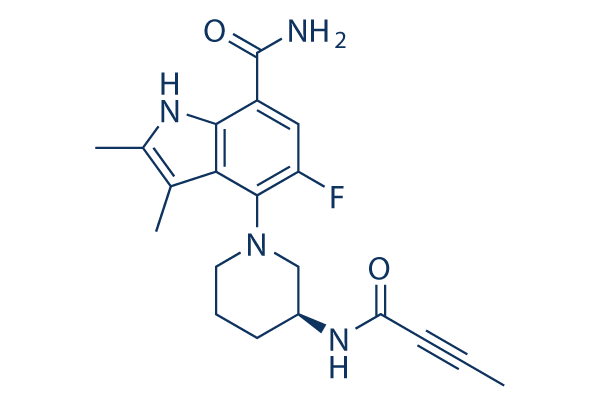 Branebrutinib (BMS-986195)化学構造