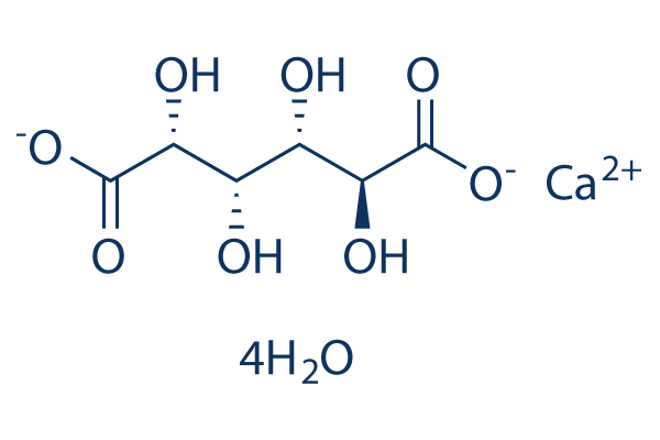 Calcium D-saccharate tetrahydrate化学構造