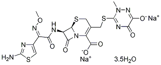 Ceftriaxone disodium salt hemi (heptahydrate)化学構造